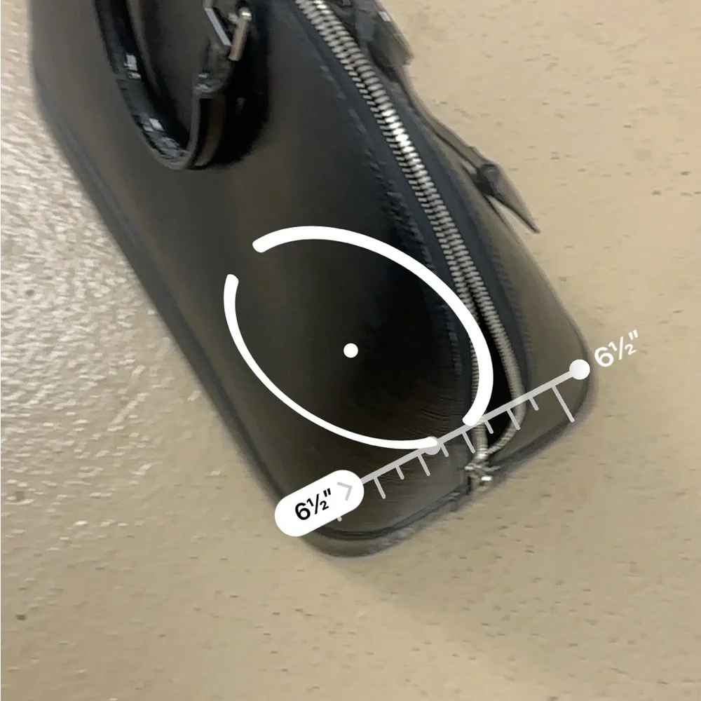 Louis Vuitton Black Textured Dome Satchel